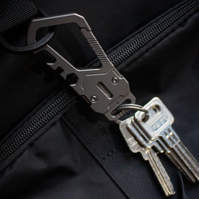 The KeySnap: Titanium EDC Multitool Keychain Carabiner