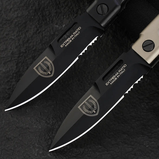 Ghost Reaver: N690 Tactical Folding Knife with Finger Ring