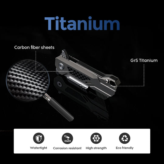 The WindSlice - Mini EDC Titanium Folding Utility Knife