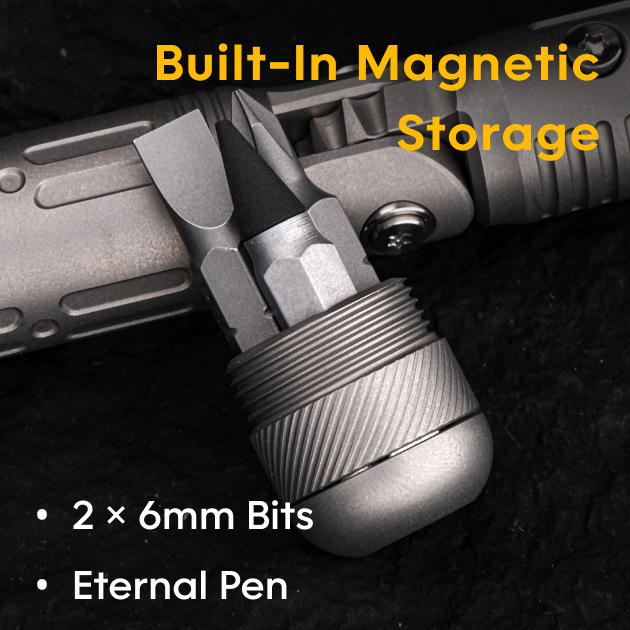 Arcos Driver：4-Angle Foldable Titanium Ratchet Screwdriver