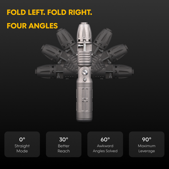 Arcos Driver：4-Angle Foldable Titanium Ratchet Screwdriver