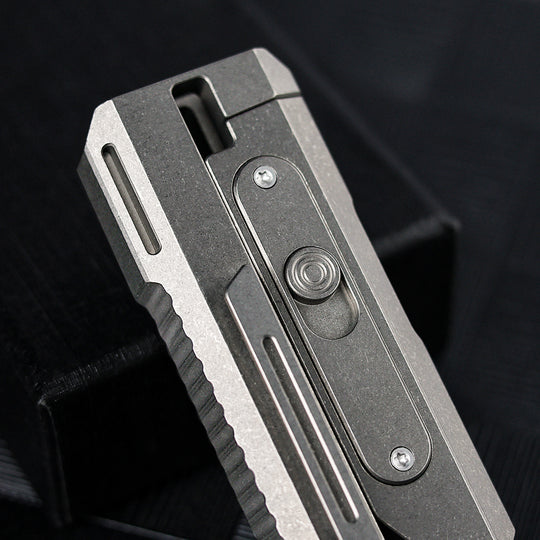 JetFlick – Gravity-Open Titanium Utility Knife with Quick-Change Blade