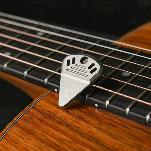 ResoTi | Titanium Guitar Pick with Sweat-Activated Grip