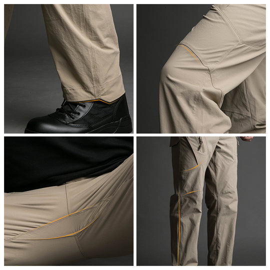 ChillDry – Lightweight Quick-Dry Cargo Pants In Khaki For Summer Comfort & Daily Commute