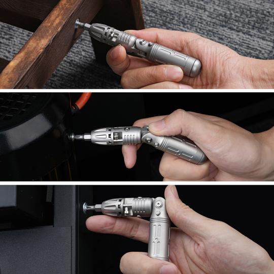 Arcos Driver：4-Angle Foldable Titanium Ratchet Screwdriver