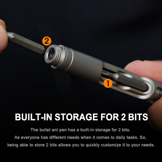 Bullet Ant 3.0 - Titanium Tactical Bolt-Action Multi-Tool Pen