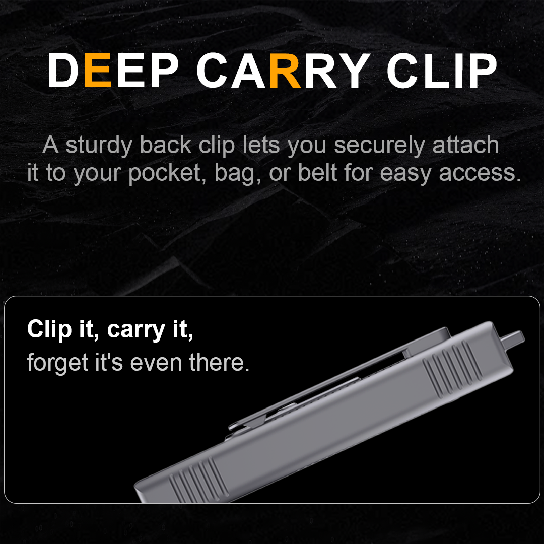 TiRoto: EDC Utility Knife with GR5 Titanium and #24 Blades.