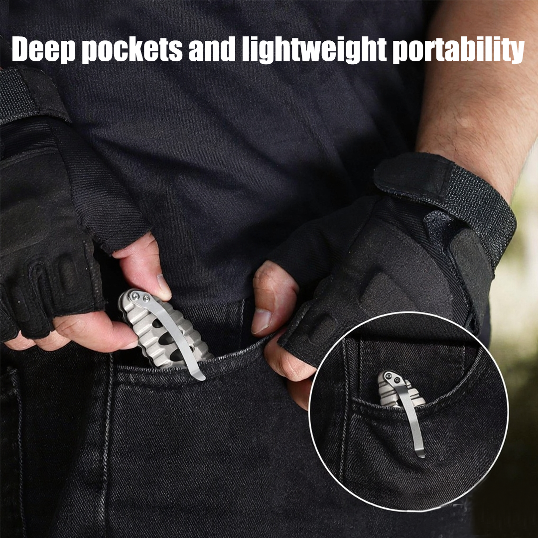 NimbleTitan - Titanium Handle EDC Small Pocket Knife