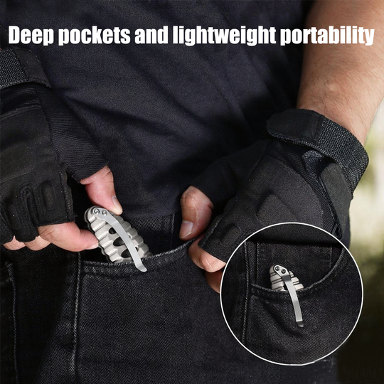 NimbleTitan - Titanium Handle EDC Small Pocket Knife