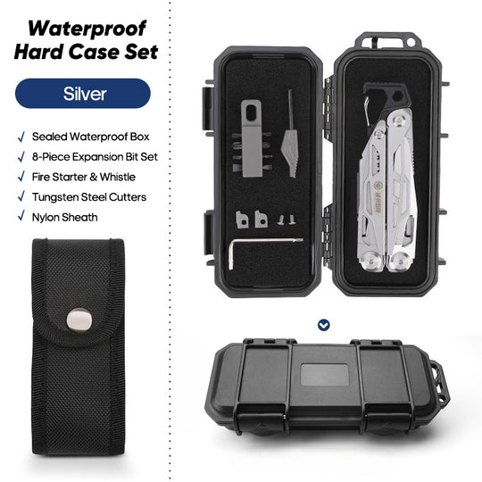 Solar Chase Pliers | 14-in-1 Tactical Multitool with Fire Starter & Saw | Heavy Duty 420 Steel for Survival & EDC