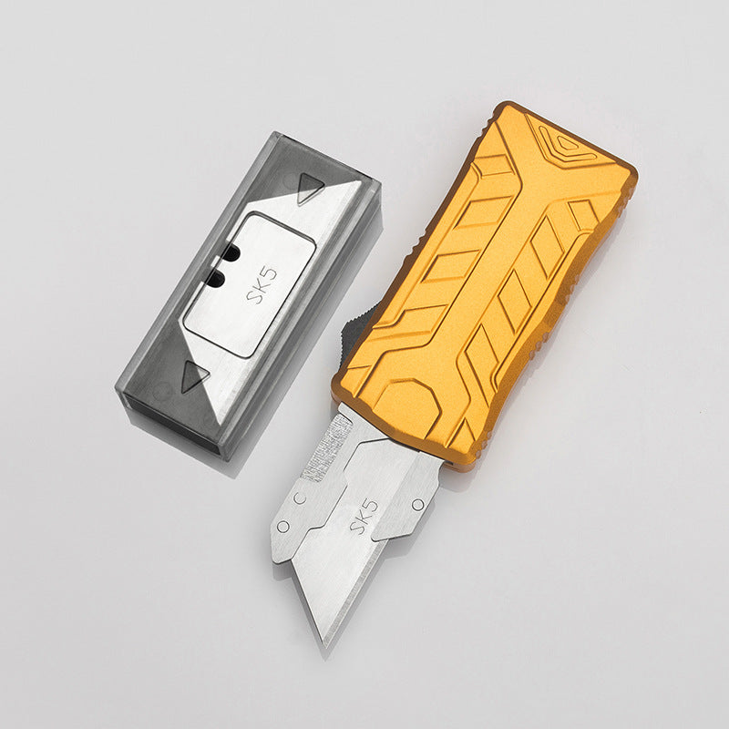 MetalScribe : Aircraft-Grade Aluminum Straight-Spring Utility Knife
