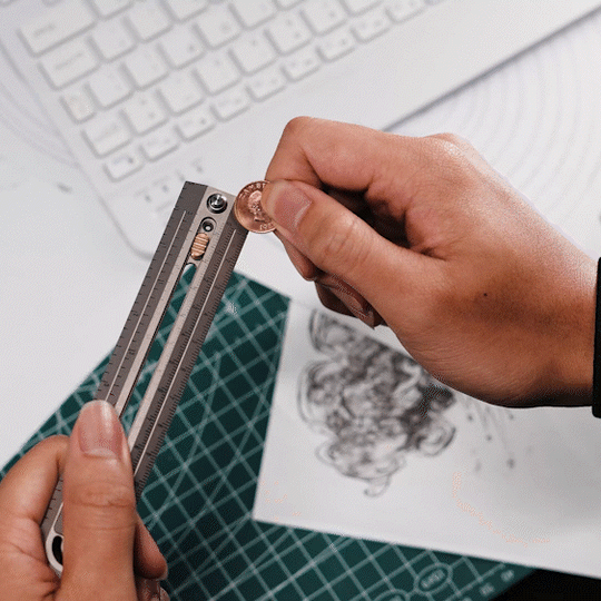 AllPro Ruler G2|Titanium EDC Measuring Tool That Does It All