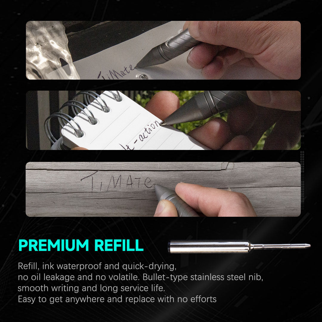 BoltLite: Titanium Pen, Flashlight & Pry Bar in One