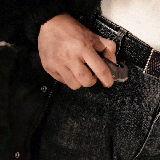 SyncraBlade: Titanium EDC Knife with Linked Slide-Action