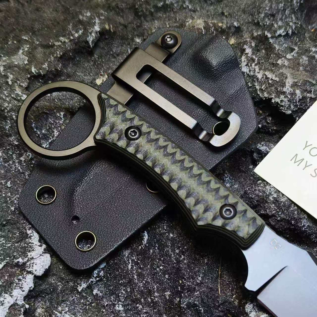 Demon| D2 Steel Fixed Blade Knife| G10 Handle