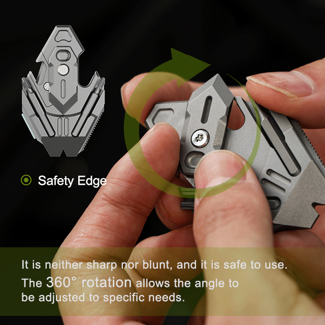 The Flounder 3.0 - Titanium EDC All-in-One Pendant