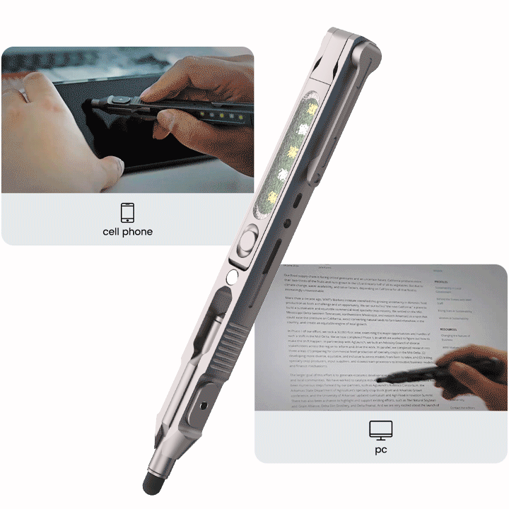 SwitchX - The Transformable Modular Titanium Flashlight Pen