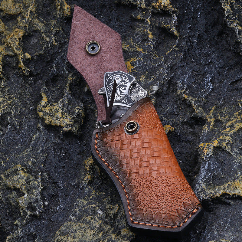 Sky Blade : Damascus steel outdoor knife