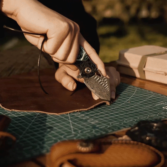 Verdal - The Pocket-Sized Handmade Damascus EDC Folding Knife