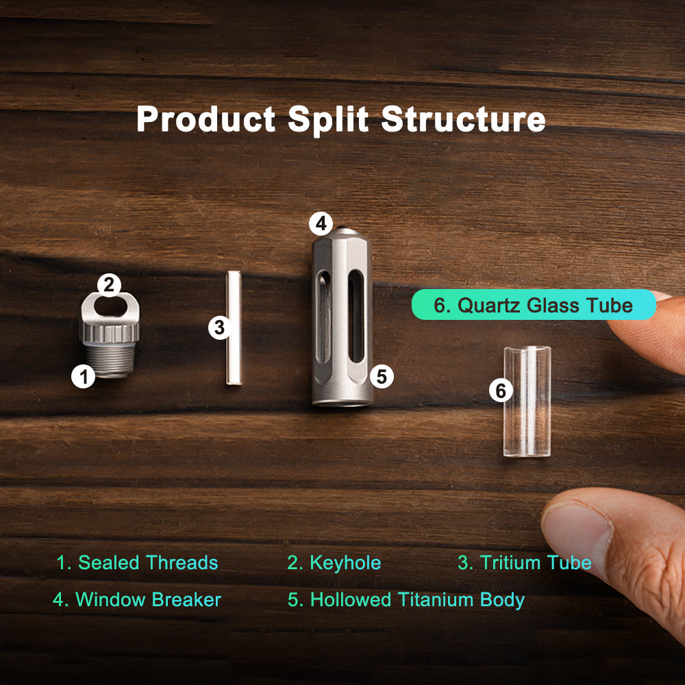 NoxTi - The Tritium Keychain—Carry the Glow. Own the Night