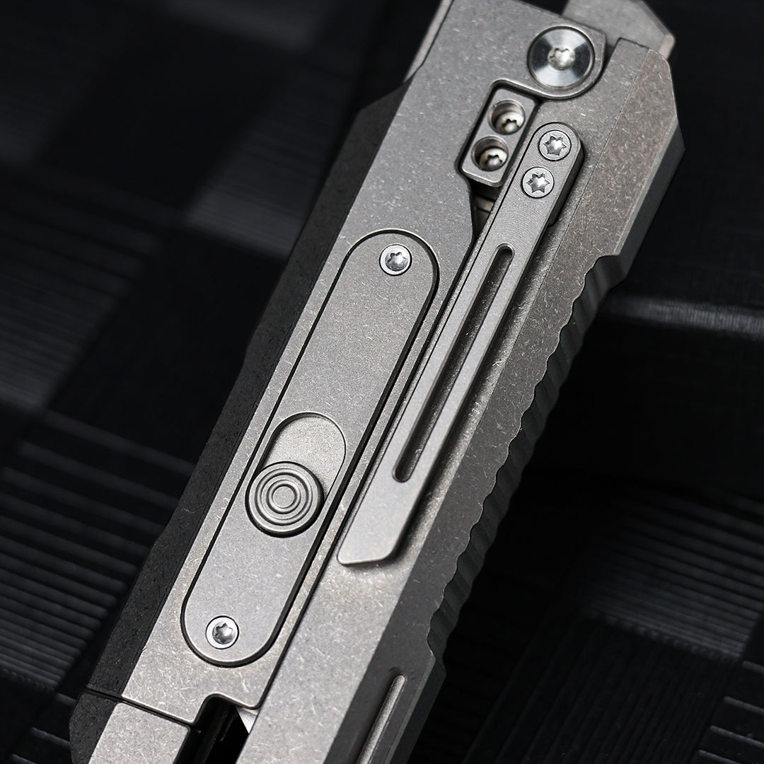 JetFlick – Gravity-Open Titanium Utility Knife with Quick-Change Blade