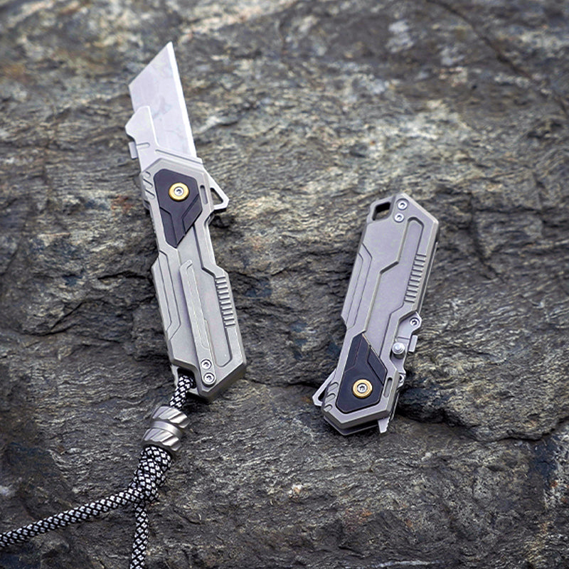 The Phantom 2.0: Enhanced Titanium Folding Utility Knife