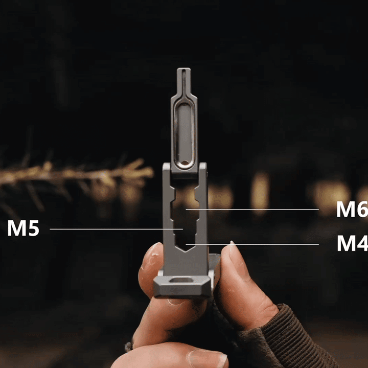 T-REX Stand:12-in-1 Titanium Foldable Phone Stand & EDC Tool