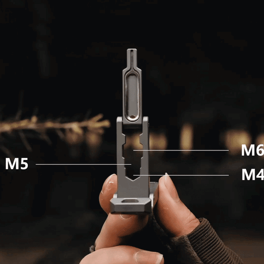 T-REX Stand:12-in-1 Titanium Foldable Phone Stand & EDC Tool