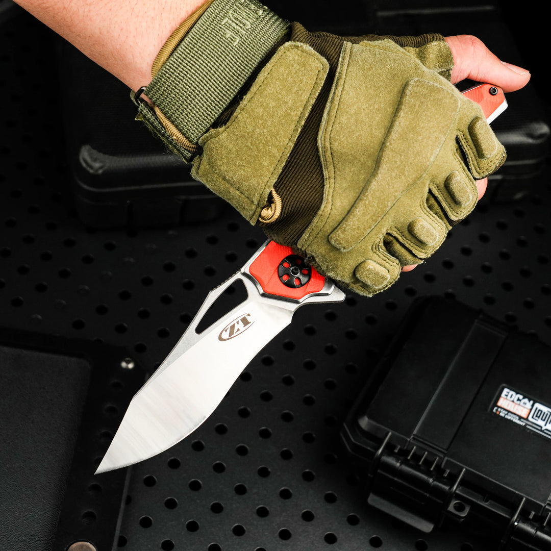 HexGrip G10 Folding Knife – 5Cr Stainless Steel EDC Flipper | Outdoor, Camping & Everyday Carry