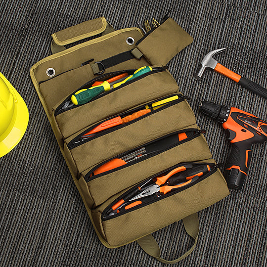 Multi-Functional Roll-Up Tool Organizer – Versatile Storage Bag for Tools & Hardware