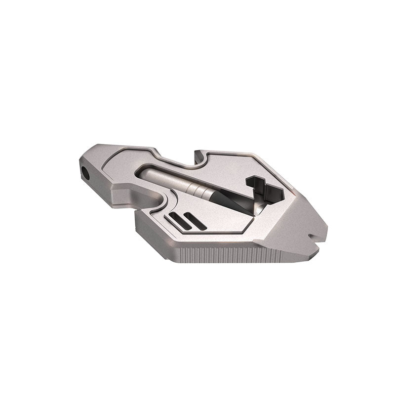 The Flounder 2.0: 13-in-1 Titanium EDC Multitool Pendant