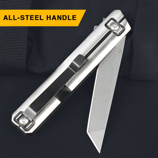 EDC Blade: Mountain-Strong 3CR13 Full-Steel Tactical Knife