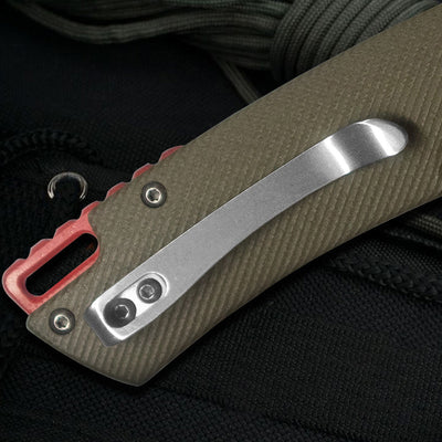 The Lizard Skin: Titanium-Tough G10 Handle Pocket Folding Knife