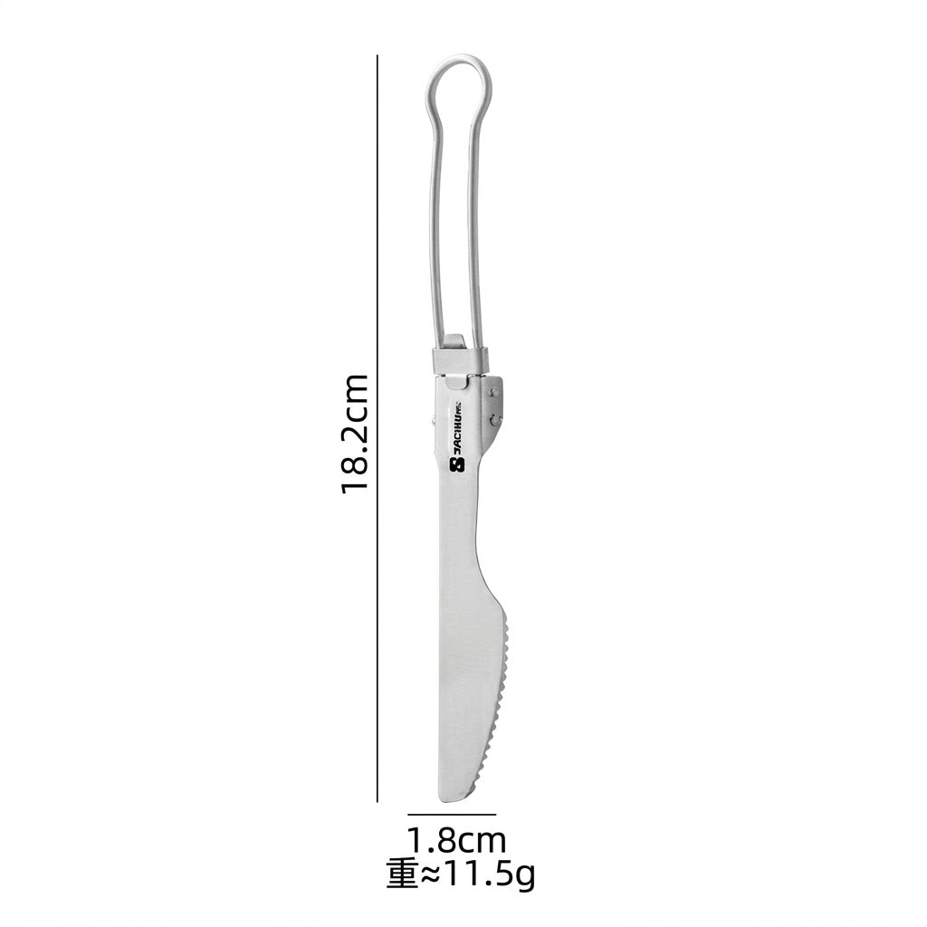 Apex Titanium Folding Cutlery Set | Anti-Corrosion & Ultralight