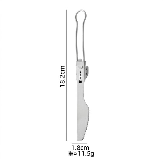 Apex Titanium Folding Cutlery Set | Anti-Corrosion & Ultralight