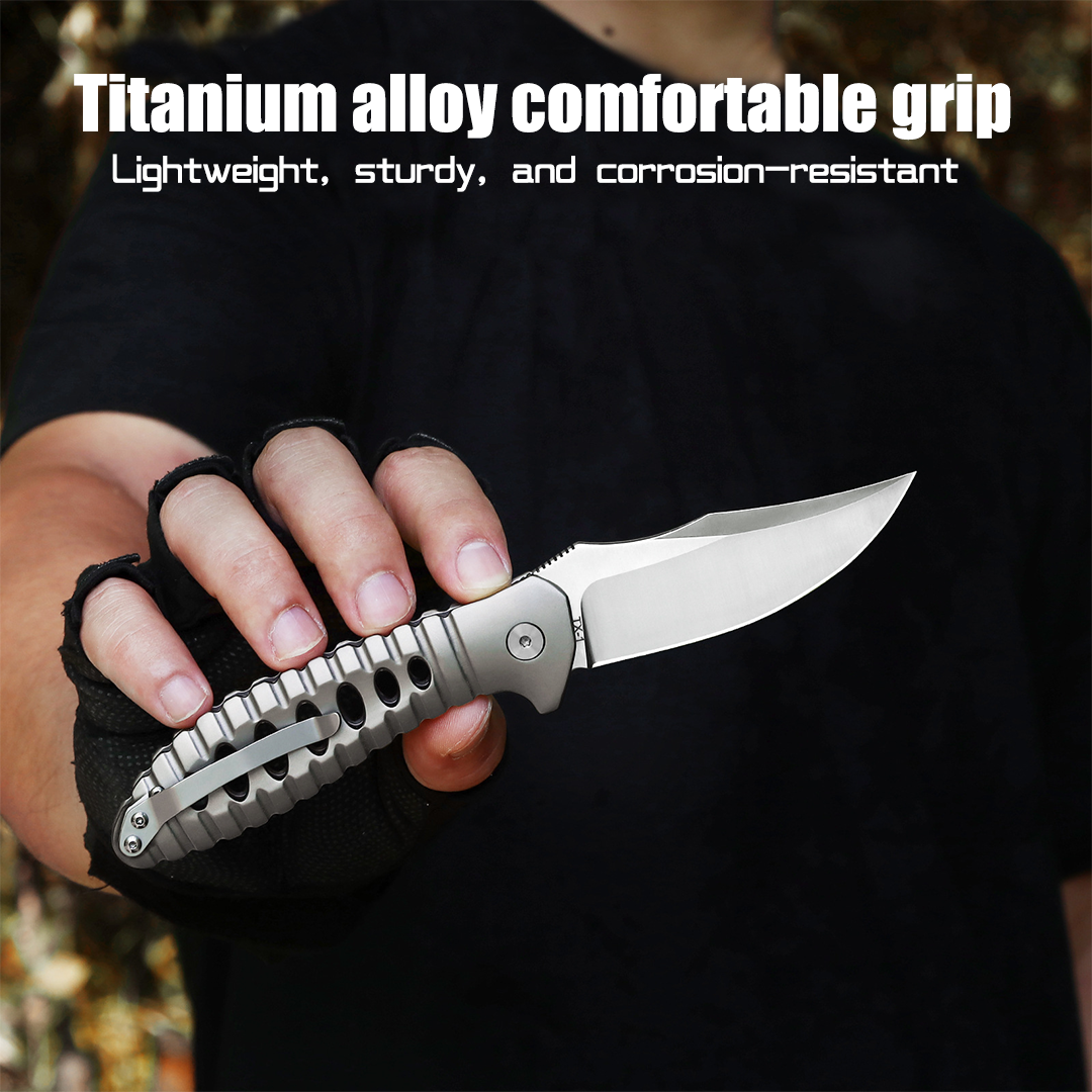 NimbleTitan - Titanium Handle EDC Small Pocket Knife