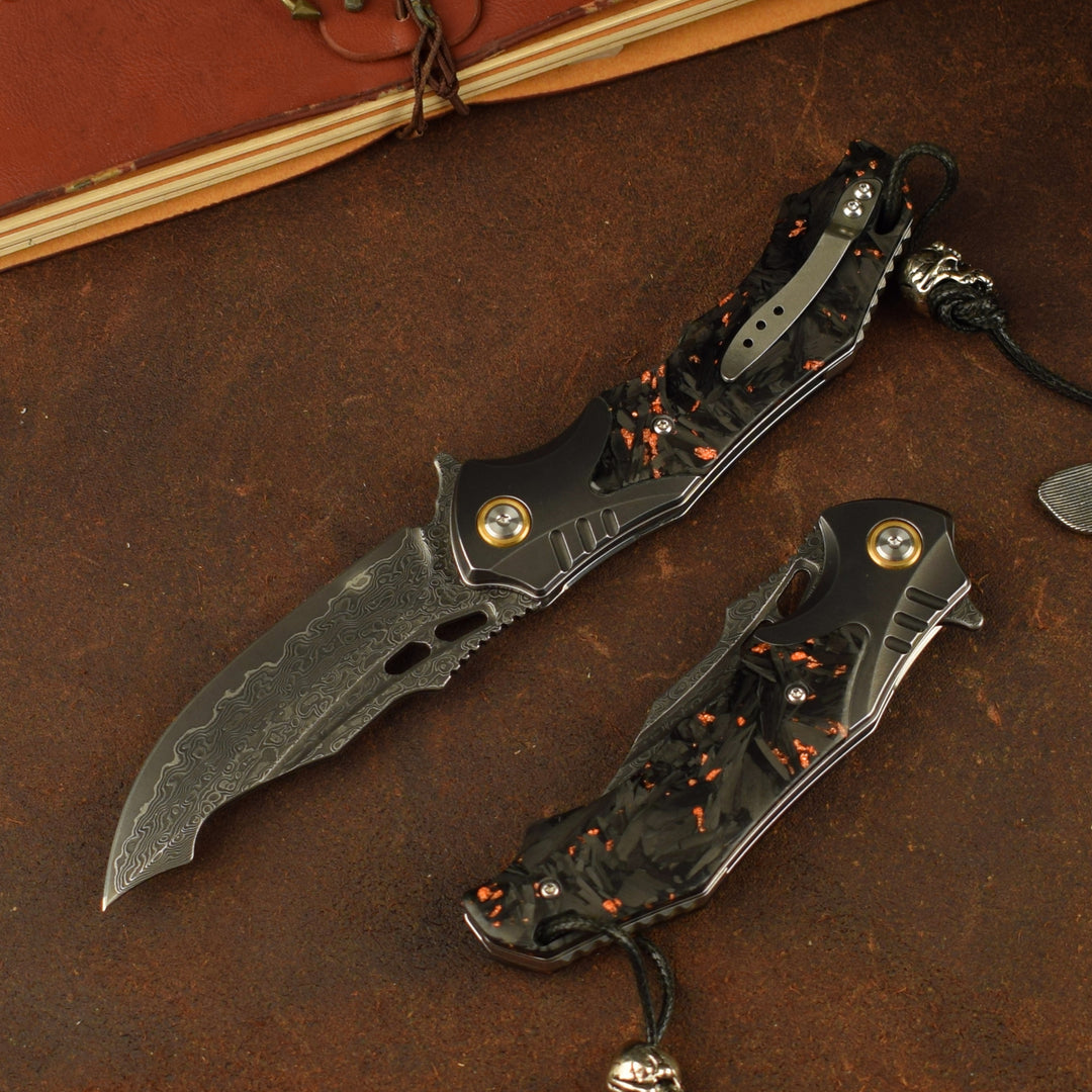 Eclipse Edge - VG10 Damascus Folding Knife