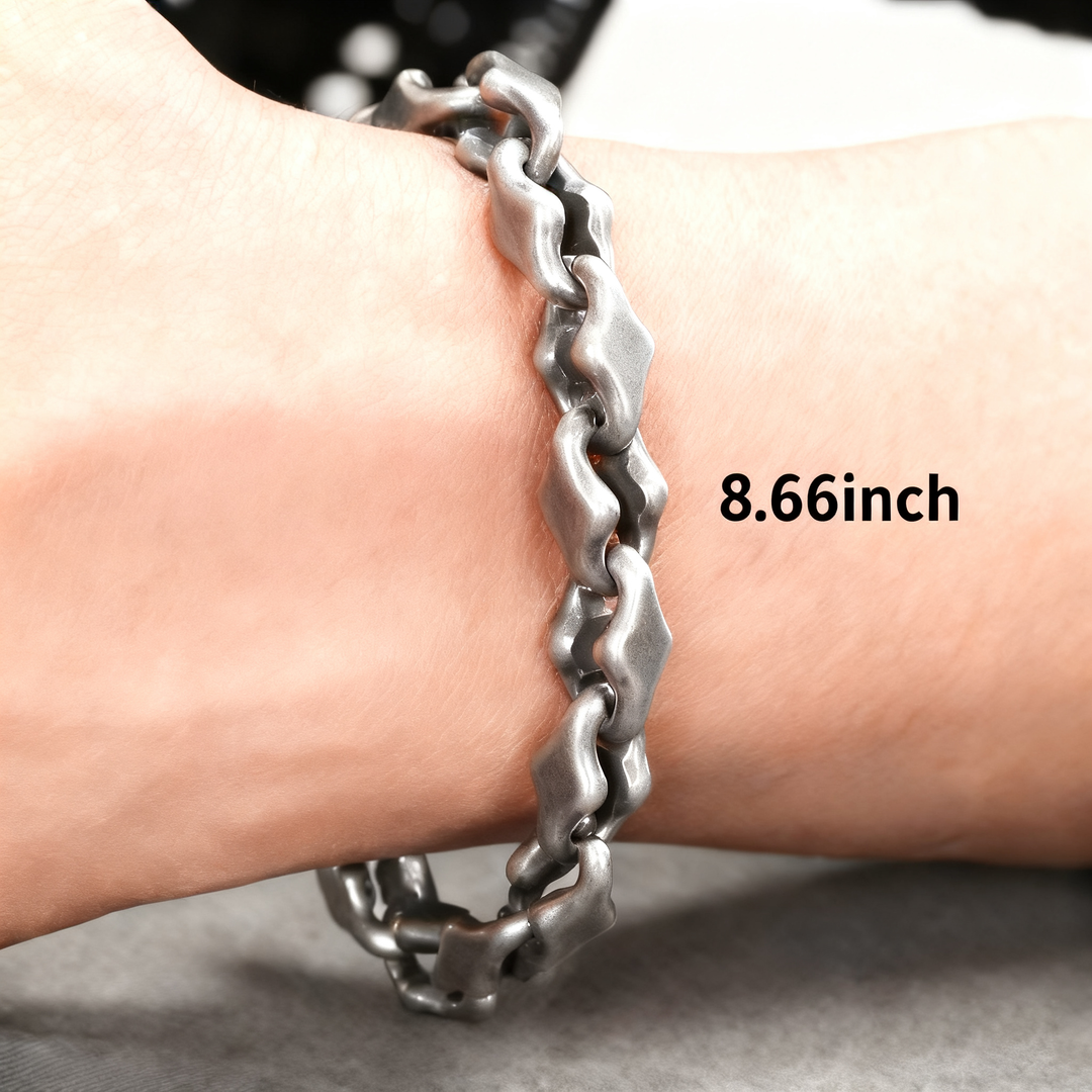 Midnight Starfall Bracelet: MatteTitanium Unisex Cuff