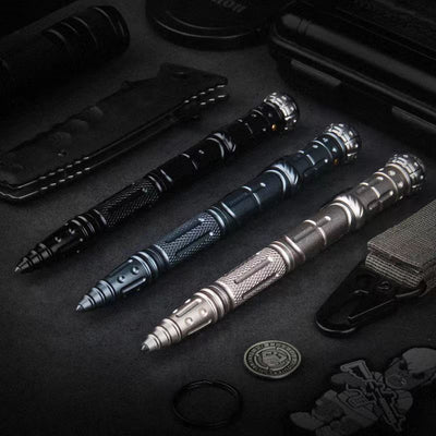 SpinStrike : 9 in 1 Multifunctional Heavy-Duty Ballpoint Pen