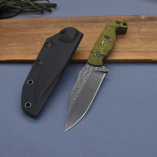 Venture-EDGE Survival Fixed Blade Knife - 1095 High Carbon Steel Bushcraft Tool