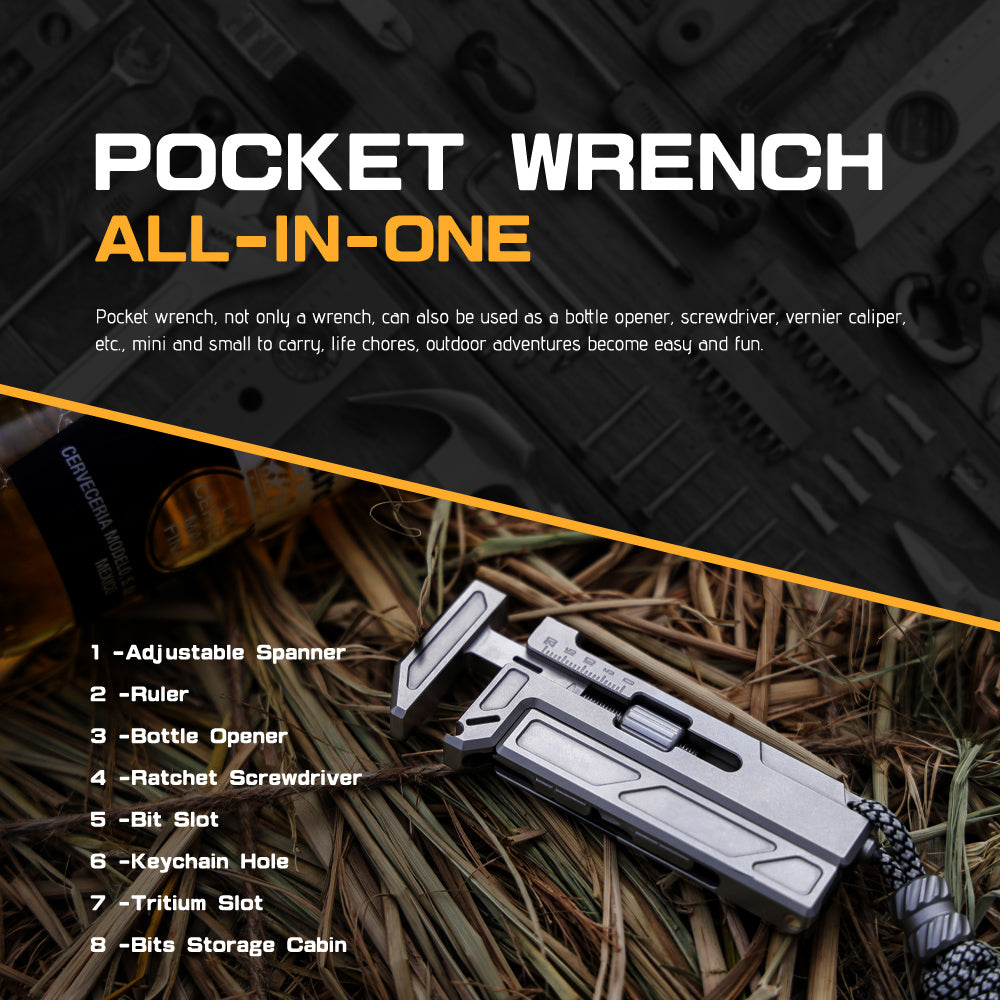The OmniPro Wrench - Titanium Multi-Tool for Everyday Carry