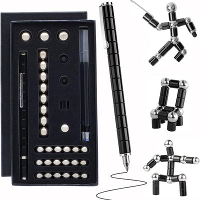 Magnetic Metal Fidget Pen-Deformable Stress Multifunctional Various of Shapes