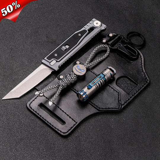 50% OFF-Limited Holiday Edition! Gravity Knife+Pendant+Flashlight+Sheath