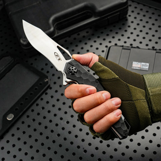 HexGrip G10 Folding Knife – 5Cr Stainless Steel EDC Flipper | Outdoor, Camping & Everyday Carry