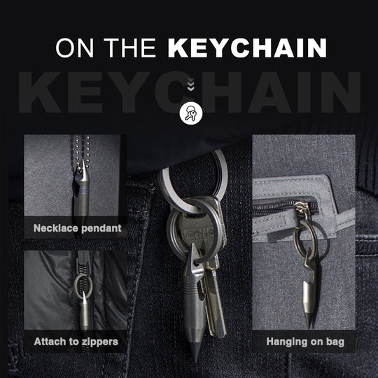 The Wolf Fang1.0: Titanium EDC Keychain Multitool