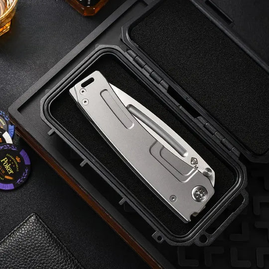 Iron Barber | Heavy-Duty D2 Steel Razor-Style Tactical Knife | Industrial EDC