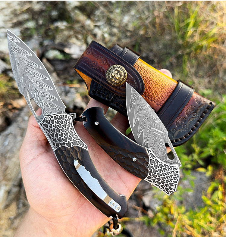 SaharaRaptor – Japanese Damascus Steel Knife
