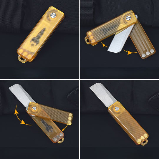 TiSpin Blade — Titanium Magnetic Fidget Utility Knife