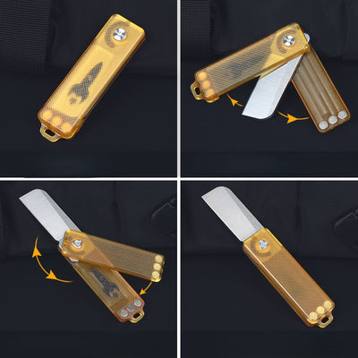 TiSpin Blade — Titanium Magnetic Fidget Utility Knife