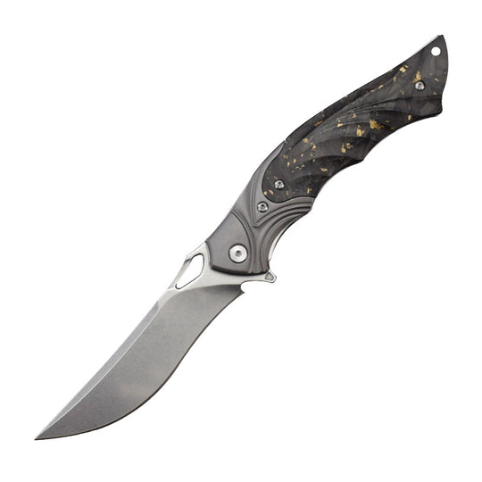 Night Owl – M390 Steel Carbon Fiber Tactical Folding Knife